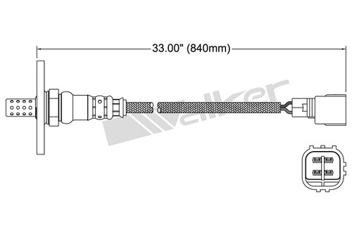Walker Products Oxygen Sensor 250-24288 for 1993-1998 Toyota 3.0L (Supra)