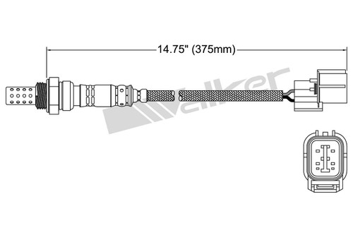 Walker Products Oxygen Sensor 250-24308 for 2000-2003 Honda 3.0L 1.7L (Accord, Civic, Odyssey)