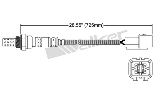 Walker Products Oxygen Sensor 250-24240 for 2004-2012 Mitsubishi 3.8L (Eclipse, Endeavor, Galant)