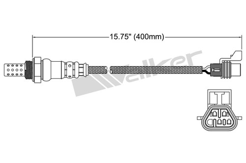 Walker Products Oxygen Sensor 250-24869 for 2003-2019 Cadillac/Chevrolet/Seat 3.6L 3.0L (ATS, CTS, Camaro, Leon)