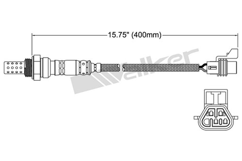 Walker Products Oxygen Sensor 250-24708 for 2007-2017 Buick/Chevrolet/GMC 3.6L 2.4L (Enclave, LaCrosse, Lucerne, Rainier)
