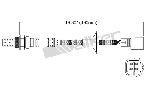 Walker Products Oxygen Sensor 250-24298 for 1992-2015 Lexus/Pontiac/Scion 3.0L 4.6L (ES300, GS300, GS460, SC300)