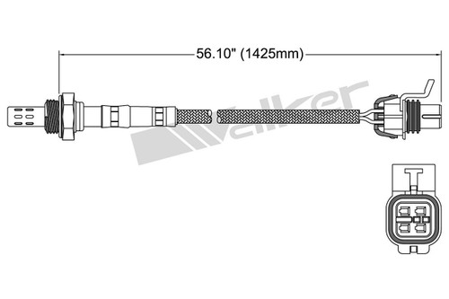 Walker Products Oxygen Sensor 250-24275 for 1996-2001 Chevrolet/Pontiac 2.2L (Cavalier, Sunfire)