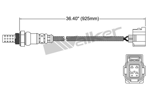 Walker Products Oxygen Sensor 250-24857 for 2009-2015 Mercedes-Benz 5.5L (G550)