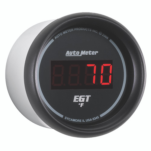 Autometer 52mm Digital EGT/Pyrometer Gauge (0-2000°F) in Z Series