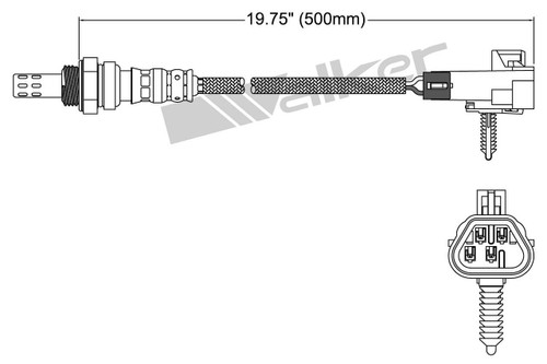 Walker Products Oxygen Sensor 250-24698 for 2006-2017 Buick/Cadillac/Chevrolet 2.4L 4.2L (LaCrosse, Rainier, Regal, STS)