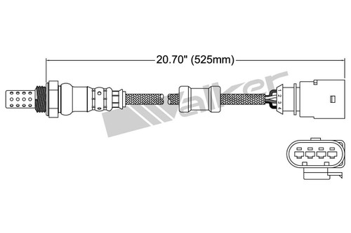 Walker Products Oxygen Sensor 250-24699 for 2006-2011 Audi/Porsche/Volkswagen 2.0L 3.2L (A3, A3 Quattro, RS4, S6)