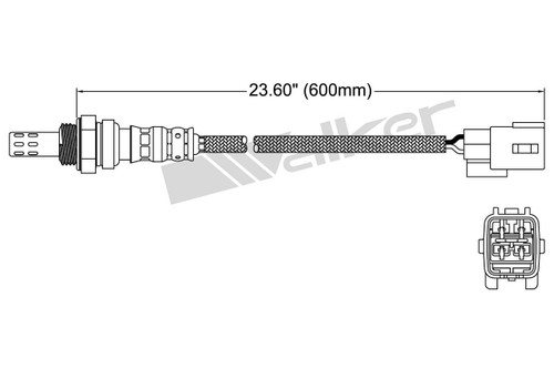 Walker Products Oxygen Sensor 250-24878 - 4-Wire Narrow-Band