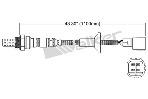 Walker Products Oxygen Sensor 250-24187 - 4-Wire Narrow-Band