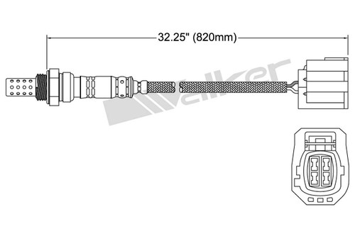 Walker Products Oxygen Sensor 250-24676 for 2004-2017 Mazda 1.5L 2.0L (2, 3, 6)