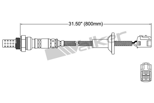 Walker Products Oxygen Sensor 250-24188 for 2006-2013 Lexus/Pontiac/Toyota 4.3L 2.4L (SC430, Vibe, Corolla, Matrix)