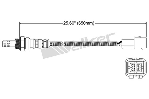 Walker Products Oxygen Sensor 250-24783 for 2002-2010 Hyundai/Kia 2.7L (Santa Fe, Sonata, Tiburon, Tucson)