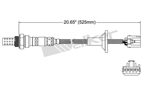 Walker Products Oxygen Sensor 250-24645 for 2004-2016 Toyota 3.3L 3.5L (Sienna)