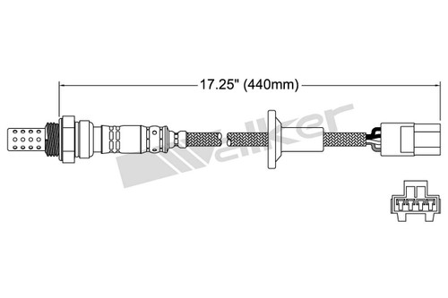 Walker Products Oxygen Sensor 250-24646 for 1995-1996 Jaguar 6.0L (XJ12, XJS)