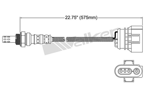 Walker Products Oxygen Sensor 250-24719 for 2004 Volkswagen 1.6L (Sedan)