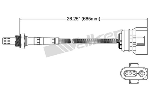 Walker Products Oxygen Sensor 250-24307 for 1995 Volkswagen 2.0L (Passat)