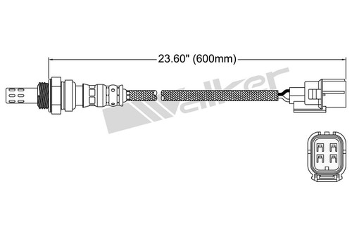 Walker Products Oxygen Sensor 250-24915 for 2010-2017 Acura/Honda 3.7L 3.5L (MDX, RL, TL, ZDX)