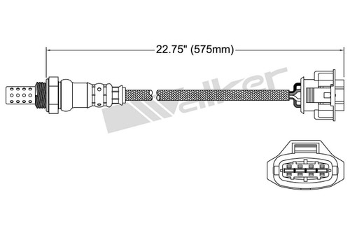 Walker Products Oxygen Sensor 250-24648 for 2001-2018 Chevrolet/Porsche/Saab 1.8L 1.6L (Cruze, Cruze Limited, Sonic, Trax)