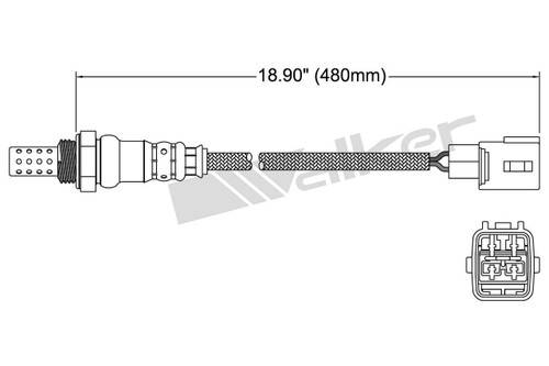 Walker Products Oxygen Sensor 250-24777 for 2003-2023 Pontiac/Toyota 1.8L 3.5L (Vibe, Corolla, Matrix, Tacoma)