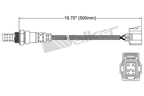 Walker Products Oxygen Sensor 250-24686 for 2006-2013 Mercedes-Benz 3.0L 5.5L (C300, CL550, CL63 AMG, CLS63 AMG)