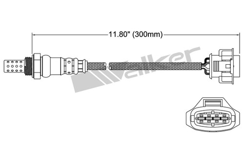 Walker Products Oxygen Sensor 250-24845 for 2008-2009 Pontiac 3.6L (G8)