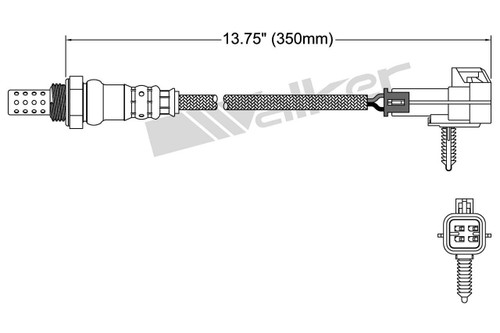 Walker Products Oxygen Sensor 250-24746 for 2008-2015 Cadillac/Chevrolet 3.6L 3.0L (CTS, STS, Camaro)