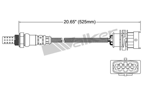 Walker Products Oxygen Sensor 250-24847 for 2011-2021 Buick/Cadillac/Chevrolet 1.4L (Encore, ELR, Cruze, Cruze Limited)
