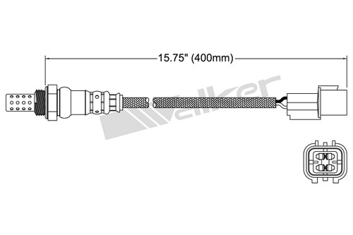Walker Products Oxygen Sensor 250-24849 for 2009-2017 Hyundai/Kia 4.6L 5.0L (Equus, Genesis, Borrego, K900)