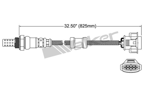 Walker Products Oxygen Sensor 250-24851 for 2009-2011 Chevrolet/Pontiac 1.6L (Aveo, Aveo5, G3)