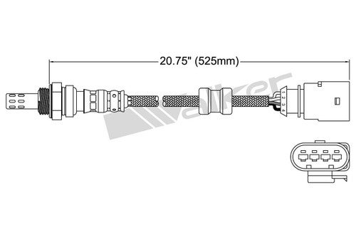 Walker Products Oxygen Sensor 250-24753 for 2008-2017 Audi 3.2L 3.0L (A4 Quattro, A5 Quattro, A6 Quattro, A7 Quattro)