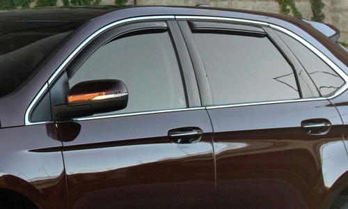 AVS Ventvisor Front and Rear Window Deflectors 4pc for Jeep Grand Cherokee L - Smoke