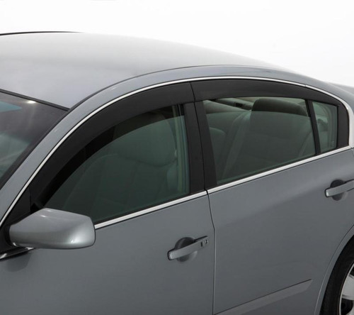 AVS Ventvisor Low Profile Deflectors 4pc for Toyota Camry - Smoke w/Chrome Trim
