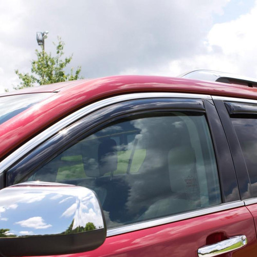 AVS Ventvisor In-Channel Front & Rear Window Deflectors 4pc - Smoke for 08-13 Toyota Highlander