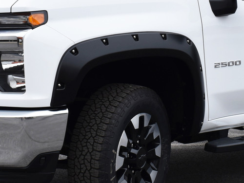 Bushwacker Pocket Style Fender Flares - Front Pair for Chevrolet Silverado 2500/3500