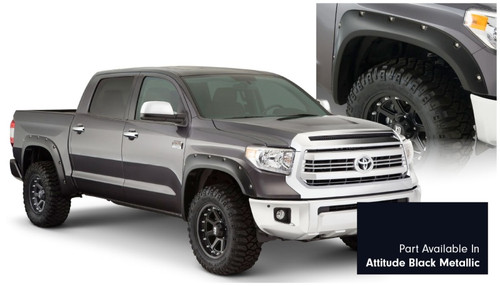 Bushwacker Fleetside Pocket Style Flares 4pc - Midnight Black for Toyota Tundra