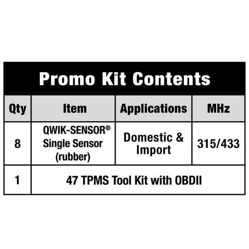 Standard Ignition Promotional Kit TPM9018R - connector view