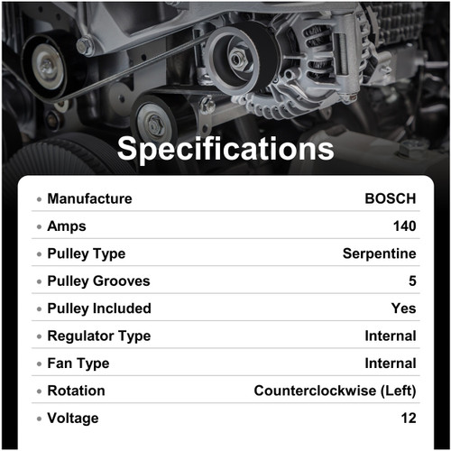 WAI New Alternator 11460N - alternate view