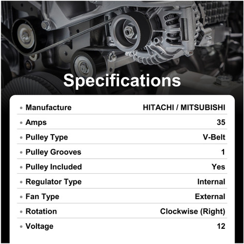 WAI New Alternator 14231N - alternate view