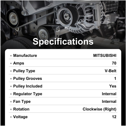 WAI New Alternator 14655N - alternate view