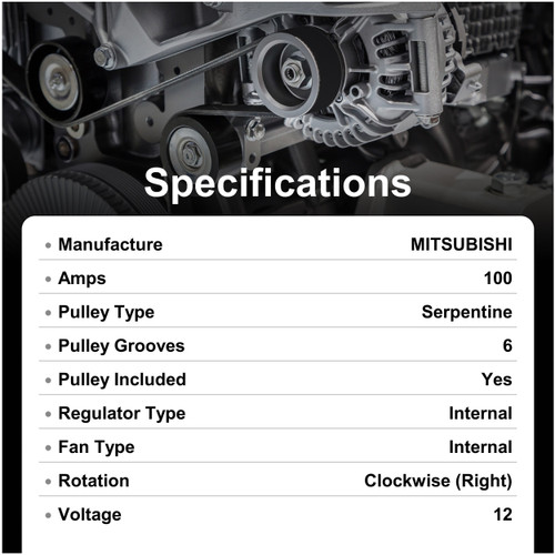WAI New Alternator 20288N - alternate view