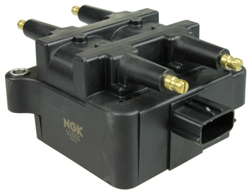 NGK Premium DIS Type Ignition Coil U2055 48650 - angled view