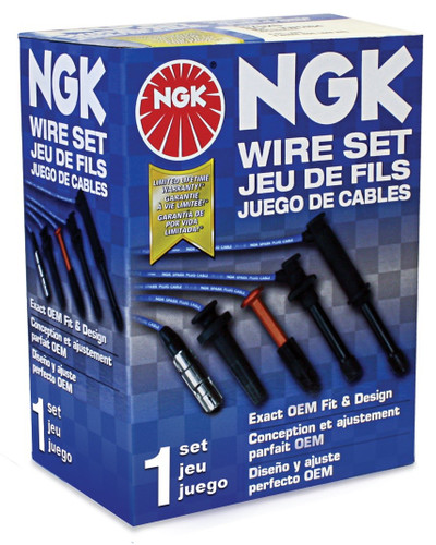 NGK Premium OE Fit & Design Spark Plug Wire Set RC-HE77 8039 - front view