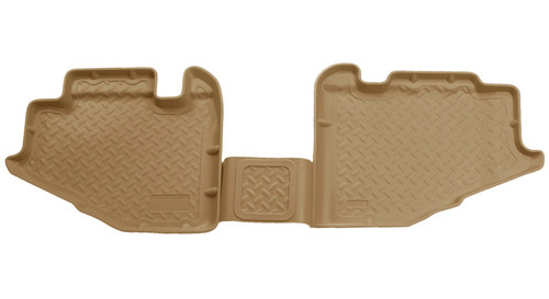 Husky Liners Classic Style 2nd Row Tan Floor Liners for Jeep Wrangler