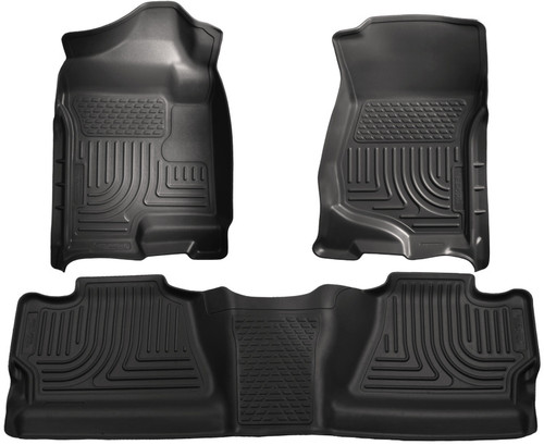 Husky Liners WeatherBeater Combo Black Floor Liners for Chevy Silverado/GMC Sierra Crew Cab