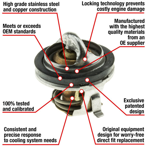 Motorad Fail-Safe Thermostat-192 Degrees w/ Seal 7207-192