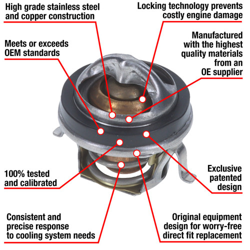 Motorad Fail-Safe Thermostat-192 Degrees w/ Seal 7306-192