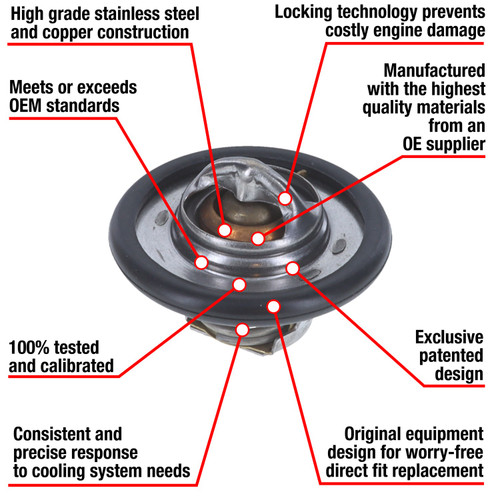 Motorad Fail-Safe Thermostat-198 Degrees w/ Seal 7333-198