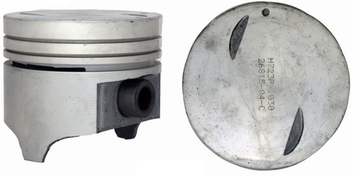 Enginetech P1549(8)040 Cast .040" Oversized Piston Set for 1980-1993 Ford B-600 B-700 C700 C800 F-600 F-600 LPO - Set of 8