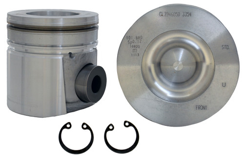 Enginetech P5023(6)040 Cast .040" Oversized Piston Set for 2001-2002 Dodge Ram 2500 Ram 3500 - Set of 6 - OEM-Spec - For Engine Rebuilds