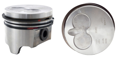 Enginetech K1577(8)040 Cast .040" Oversized Piston & Ring Kit for 1989-1994 Ford International E-250 Econoline Club Wagon - Set of 8